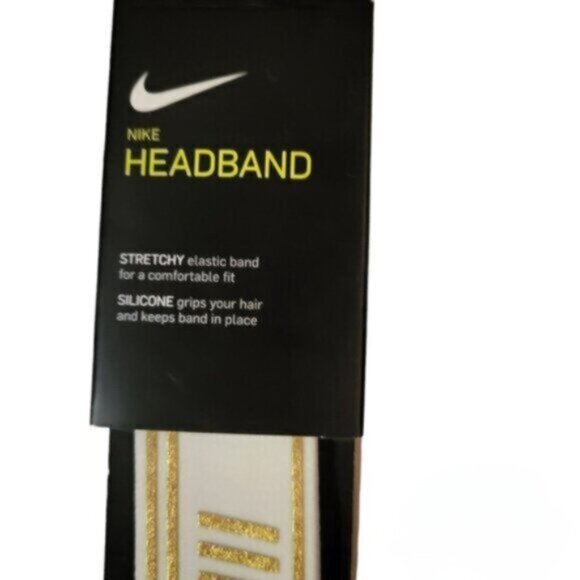 Nike Pro - Gold Metallic Head Band  NWT - Picture 4 of 5